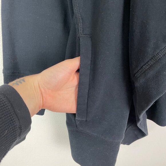 Abercrombie & Fitch Soft A&F Collection Womens Black Open Front Cardigan XL Cott - Picture 2 of 7